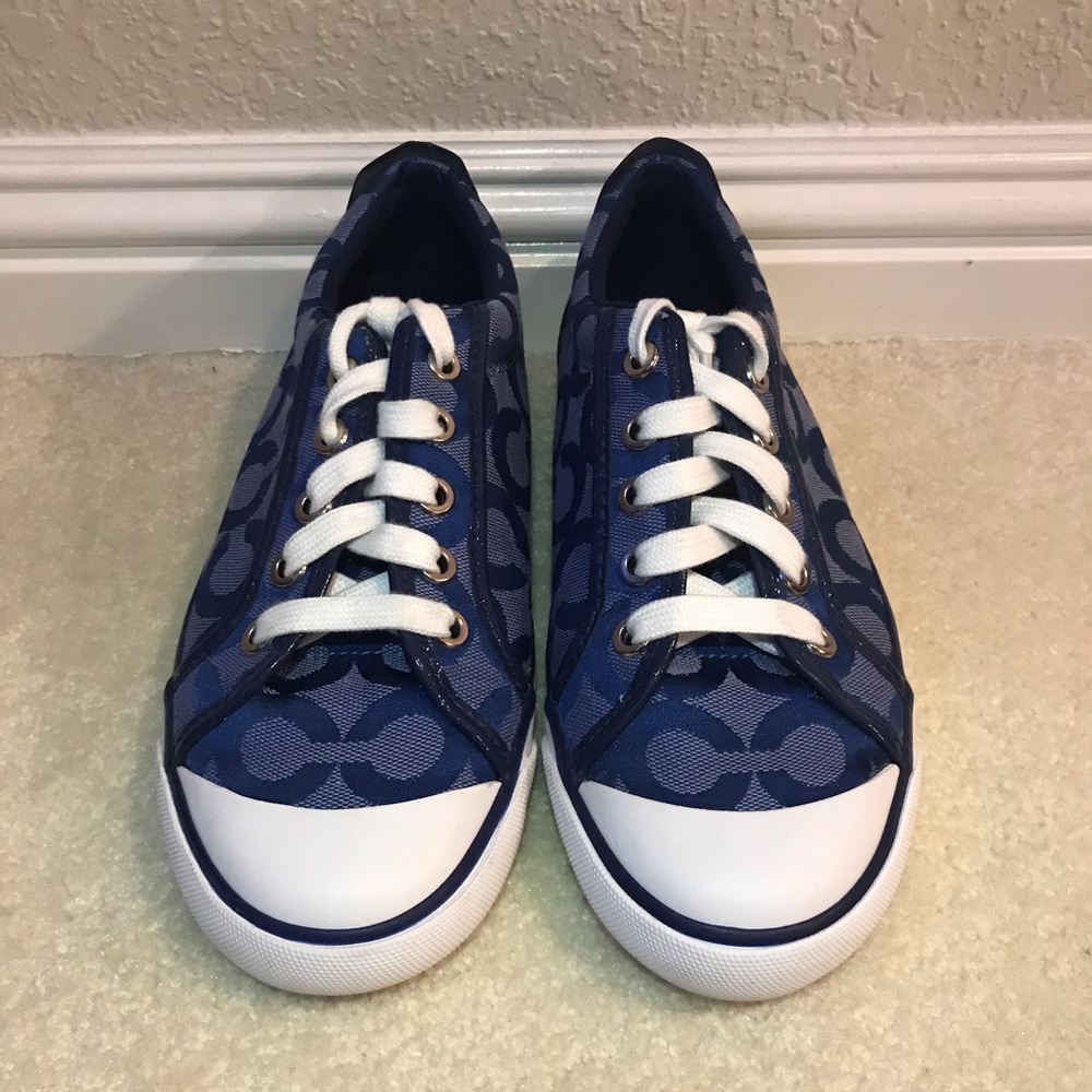 Blue Coach sneakers